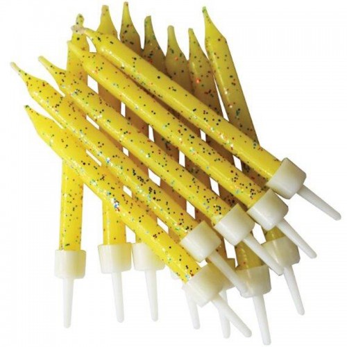 Velas Amarelo Glitter